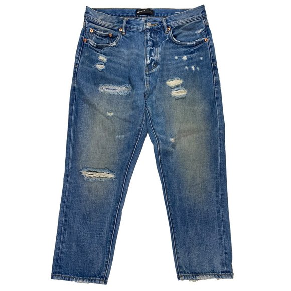 Purple Brand P-003 - Indigo Vintage Distressed crop mens size 32x23 - Picture 1 of 9